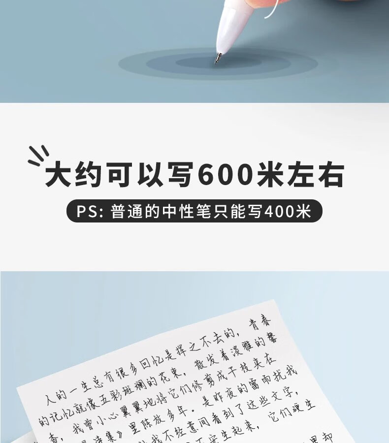 5，【現發】日系刷題筆i學生專用ST頭高顔值速乾按動中性筆順滑0.5黑色考試 經典白色10支裝 0.5mm