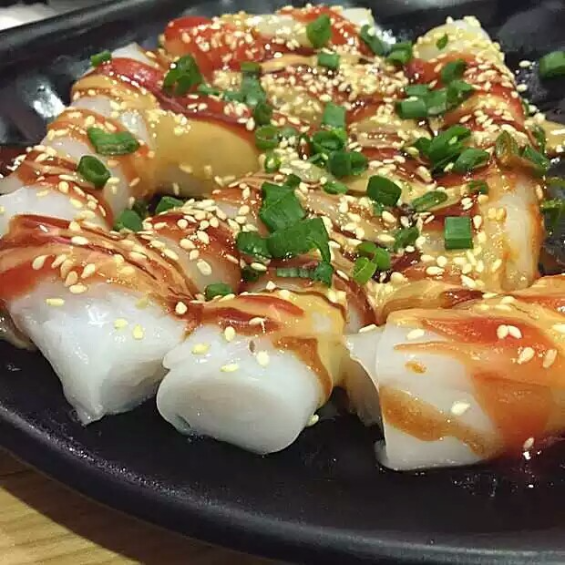 广东龙香养点猪肠粉珍珠肠粉小肠粉水晶肠粉共5袋 5包粉 5包香辣酱