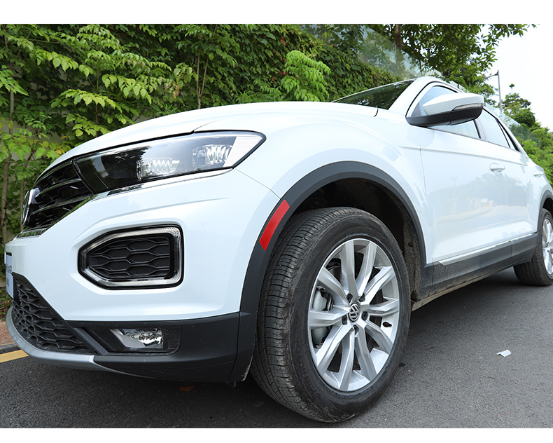 大众探歌反光贴途观l途昂途岳探岳tcross车轮眉反光保护贴改装轮眉