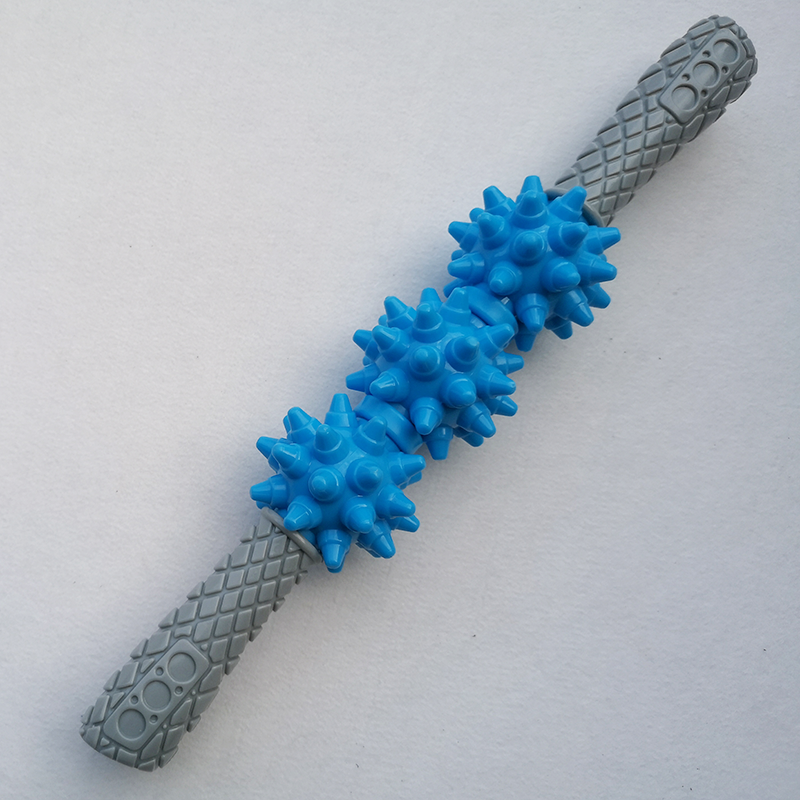 思迪萌 男女肌肉放松按摩棒狼牙棒运动滚轴瑜伽齿轮筋膜深层放松健身