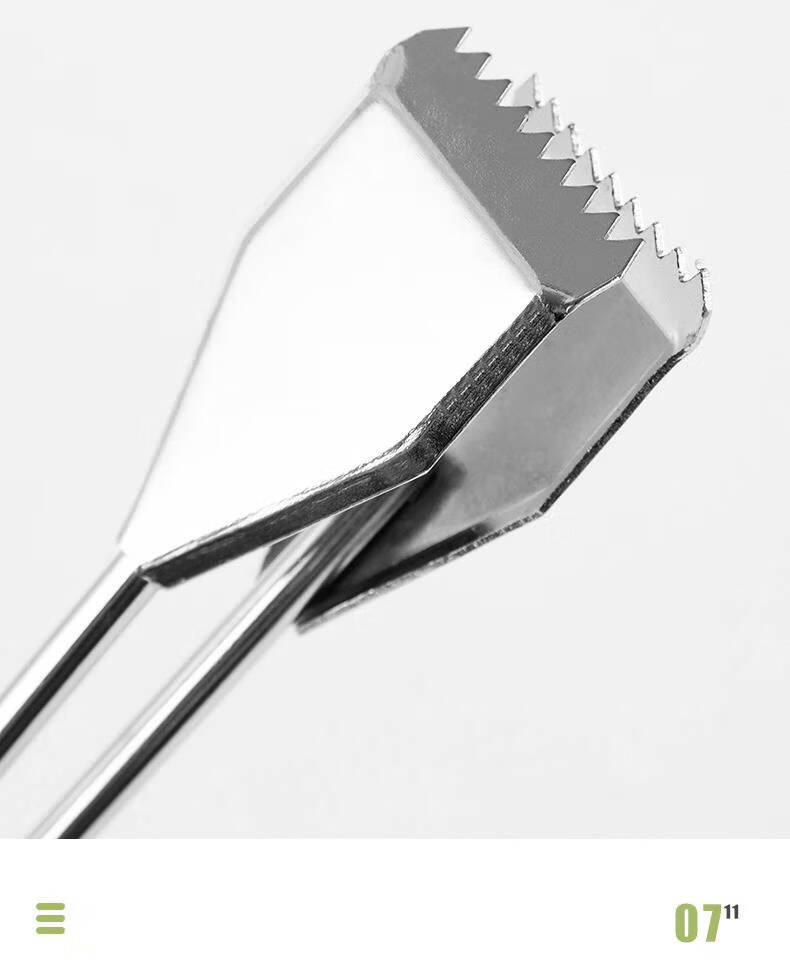 捡垃圾夹拾物器家用加长取物火钳碳夹子环卫工长柄不锈钢卫生钳子 62