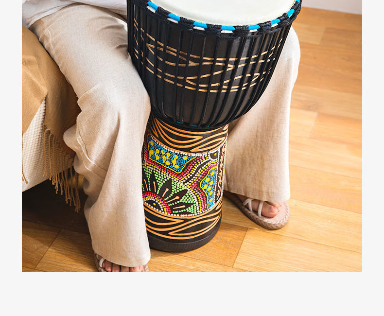 非洲鼓儿童幼儿园标准成人整木羊皮幼儿非洲手鼓乐器非洲标8无礼品