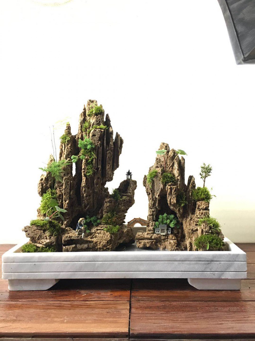 吸水石上水石假山盆景天然原石奇石微景观鱼缸水池造景礼品