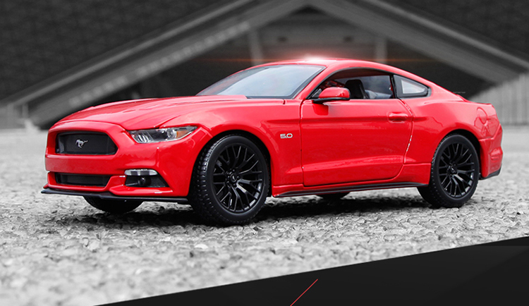 车模美驰图福特野马汽车模型仿真mustang合金原厂肌肉跑车模型摆件118