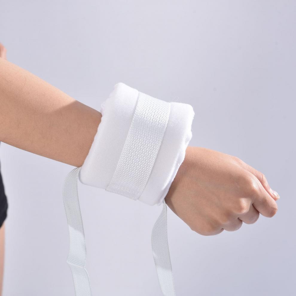 康兴达手腕约束带手腕捆绑束缚带固定带束手带搭配病床束缚白色均码