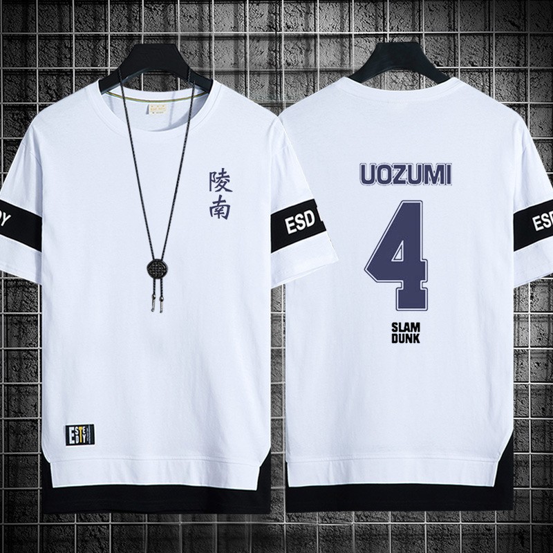 灌篮高手陵南队服7号仙道短袖t恤男青少年动漫篮球夏季衣服 黑色1