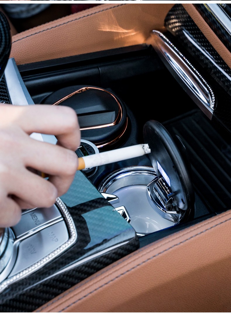 适用于宝马汽车烟灰缸车内装饰用品5系3系x1x3x4x5gt装饰车载烟灰缸姝