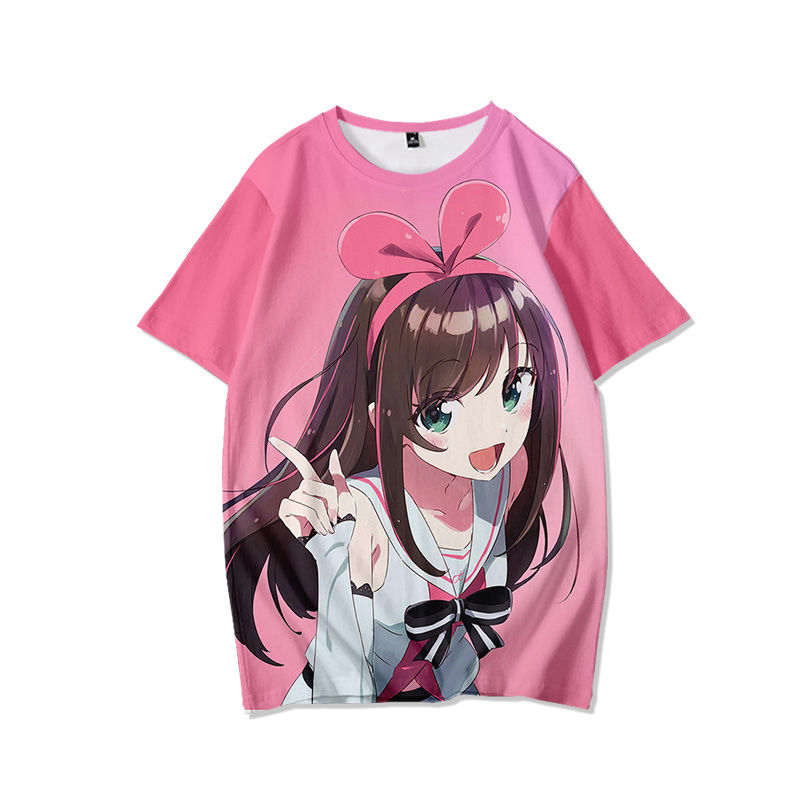 顾渚潮男重磅雅痞kizuna ai绊爱短袖t恤体恤爱酱动漫cos周边二次元
