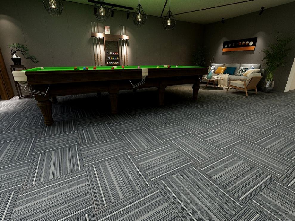台球桌地毯台球厅专用地毯拼接方块满铺台球房桌球厅阻燃防火台球室