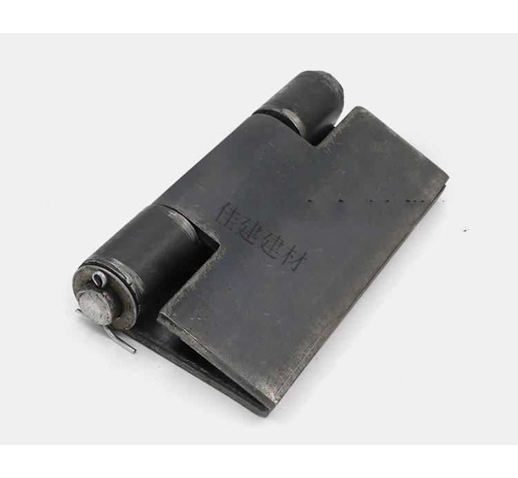 定制焊接合页加厚重型汽货车门铁铰链折叠页电焊门轴748733镀锌打孔