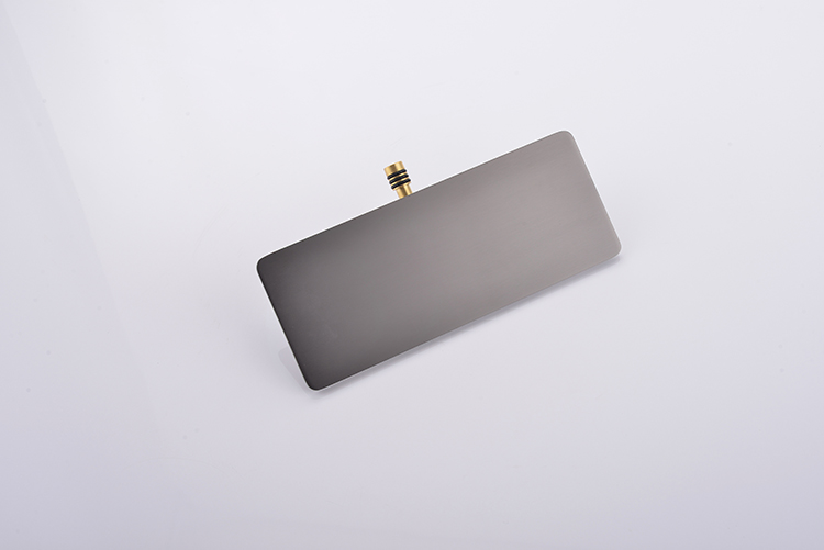 北欧灰色暗装恒温浴缸水龙头浴室全铜瀑布入墙式淋浴花洒套装枪灰色