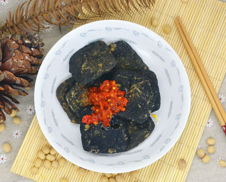 手工石磨蒲包干子泾县特产酱油豆腐干章渡香干真空包装即食豆干香干4