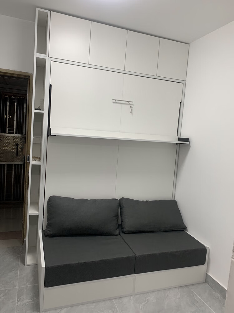 书房隐形折叠床 电动折叠沙发隐形床壁床多功能隐藏床客厅书房壁床