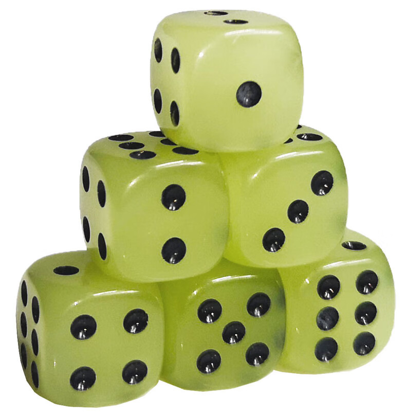 14雕刻骰子喝酒色子六面筛子家务色子夜光色子玉色14型夜光点数色子2