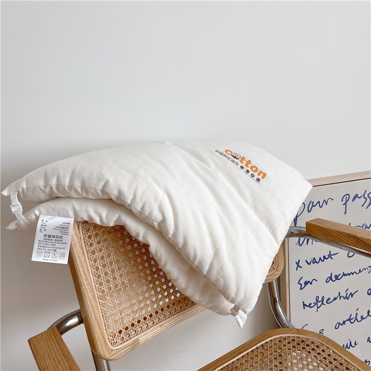 新疆棉花枕头a类新疆棉花枕芯 单人枕头婴儿调节子母枕幼儿园低枕 a类