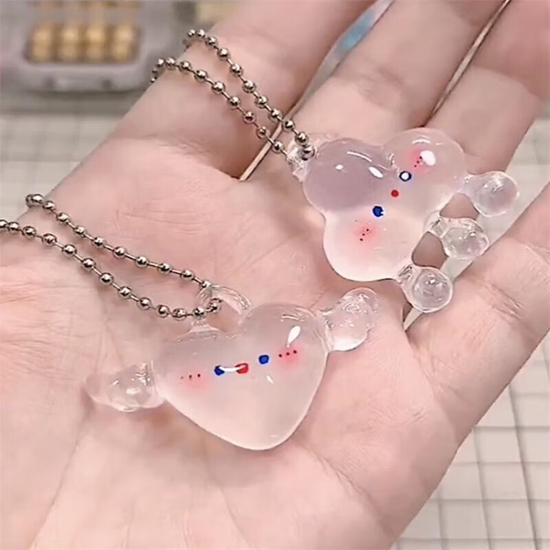 【 七夕好物】 diy透明自由树脂材料包手工制作小水母挂件塑性水晶土