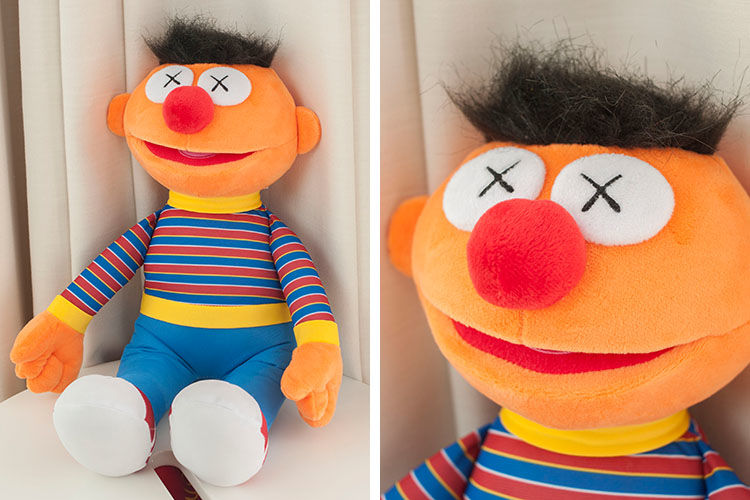 芝麻街公仔联名潮流毛绒玩具玩偶娃娃艾莫甜饼抱枕bkpp同款教师节伯特