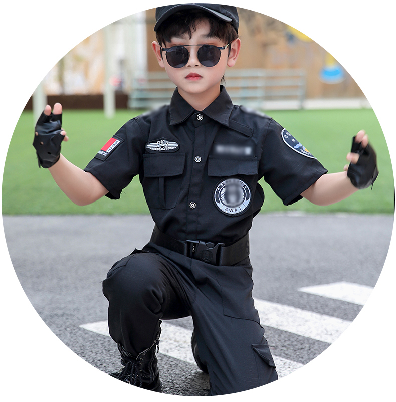 儿童军装儿童军人服装特警儿童迷彩服儿童特种兵套装儿童警官服警装备