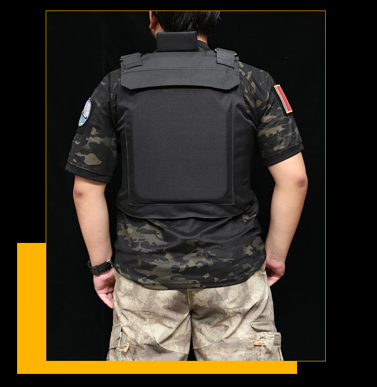 黑色黑鹰战术背心训练户外防刺服三级甲多功能防护马甲防弹衣装备 从