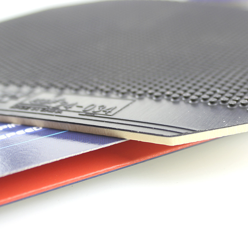 乒乓球拍胶皮闪灵乒乓874生胶套胶落点精准型打法 闪灵生胶红【图片