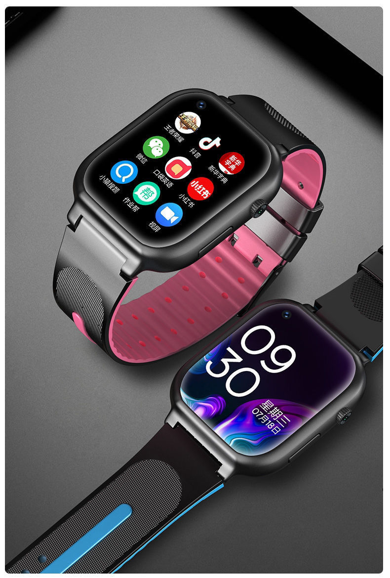 苹果oppo华为手机通用儿童智能电话手表中视频通话wifi通防水双摄定位