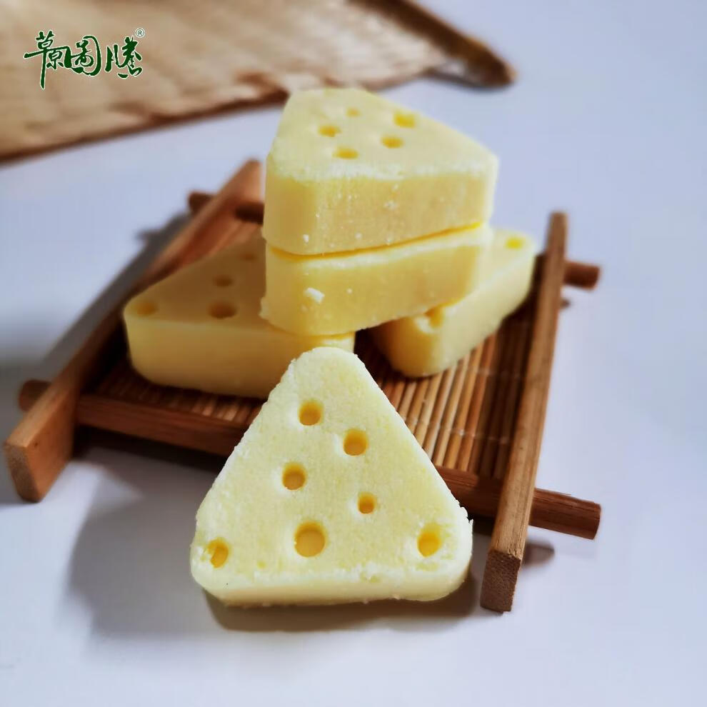 内蒙古奶酪图腾牧场鲜牛奶芝士酪果粒软酪500g营养即食零食三种口味