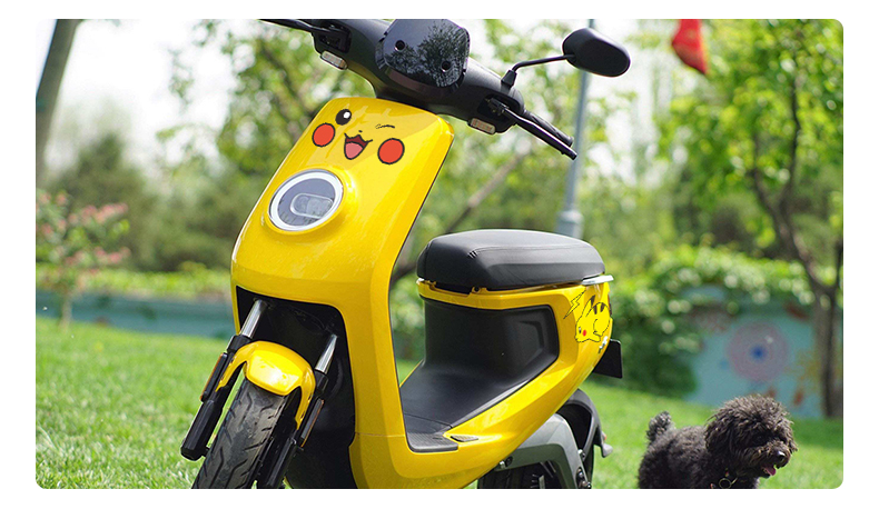 烨影皮卡丘车贴创意可爱卡通个性装饰反光贴划痕遮挡摩托车电动车贴纸