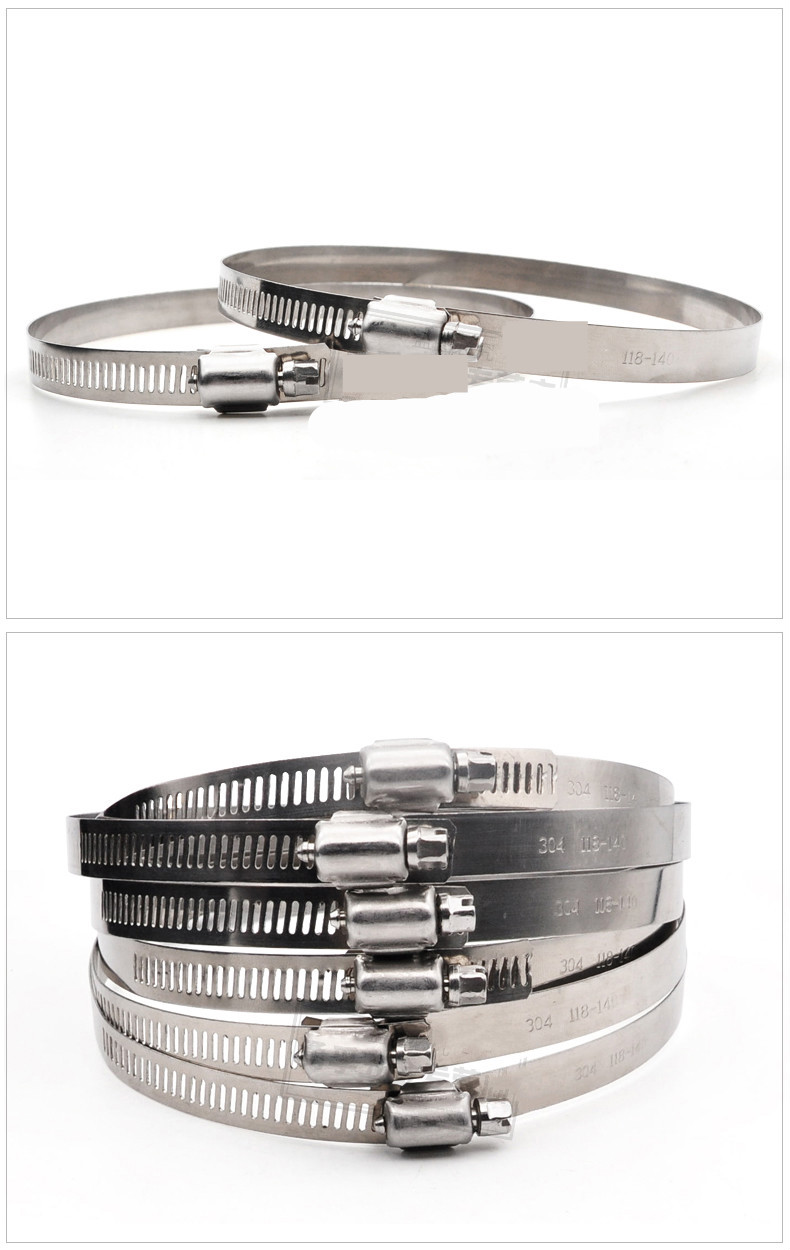 304不锈钢卡箍喉箍抱箍快装煤气管卡扣强力卡箍管夹管卡固定卡子1301