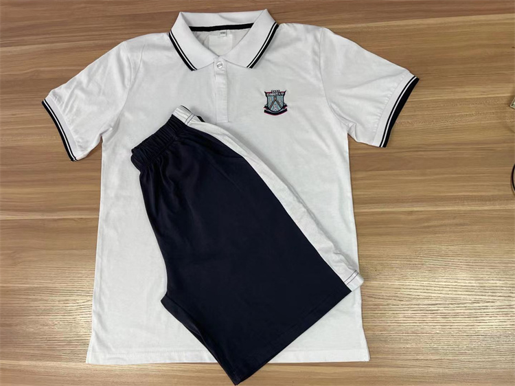 华南师范大学校服东莞市黄江镇华南师范大学初中华附夏套短袖短裤