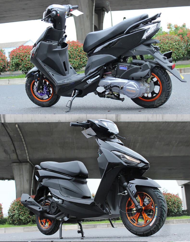 鬼火三代踏板摩托车战速摩托车助力车125cc发动机男女抖音可上牌鬼八