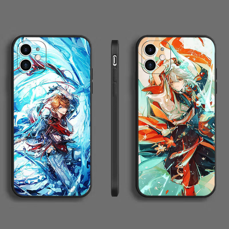 原神手机壳 原神胡桃/优菈/万叶/达达利亚/魈手机壳适用苹果华为vivo