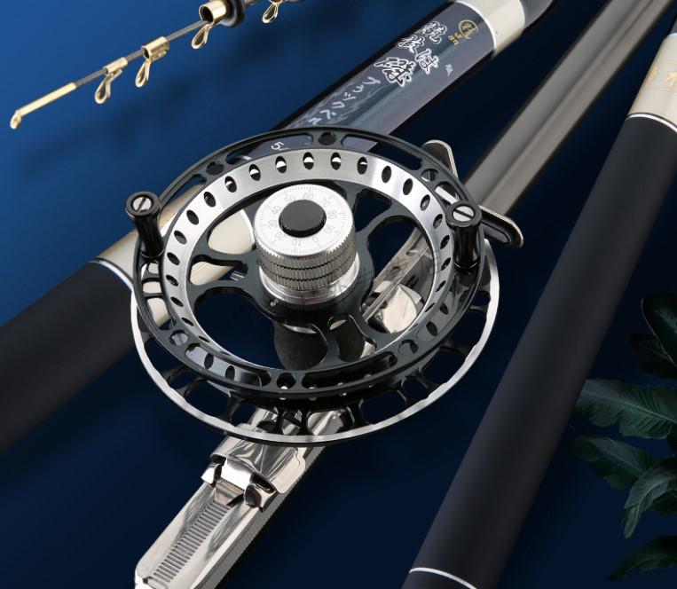 名伦鱼竿带收线轮不剪线前打竿长节19调超轻超硬谷麦钓竿逗钓矶竿车盘