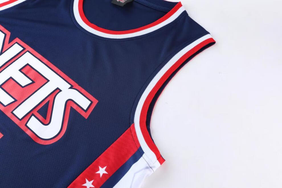 城市版球衣背心男女学生比赛篮球服套装 dj 22篮网11蓝色城市版单上衣