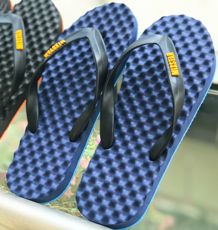 泰国原装进口天然乳胶橡胶按摩人字拖防臭防滑户外沙滩日本拖鞋男品质