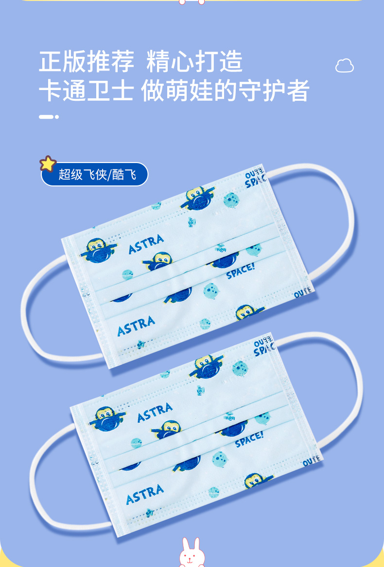 稳健winner儿童一次性护理口罩灭菌级独立包装30袋盒大童款尺寸145cm