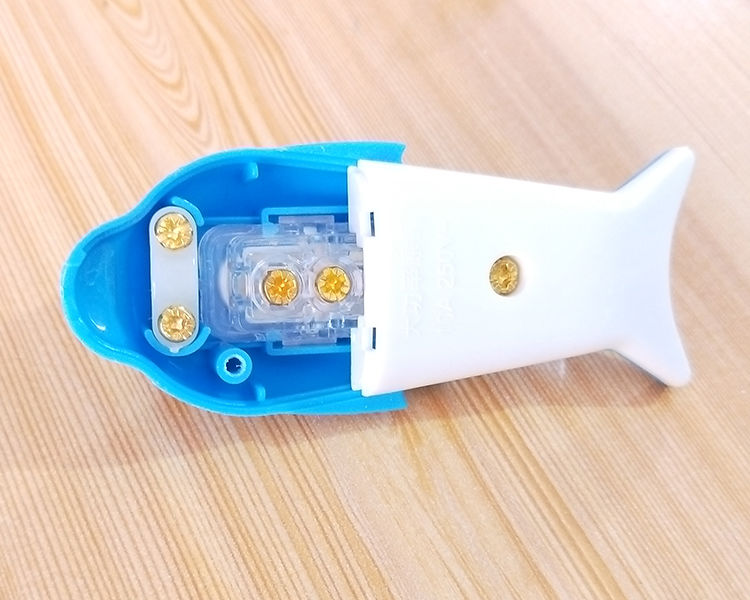 家用按钮床头开关大功率手捏中途带指示灯老式小开关台灯手工接线白色