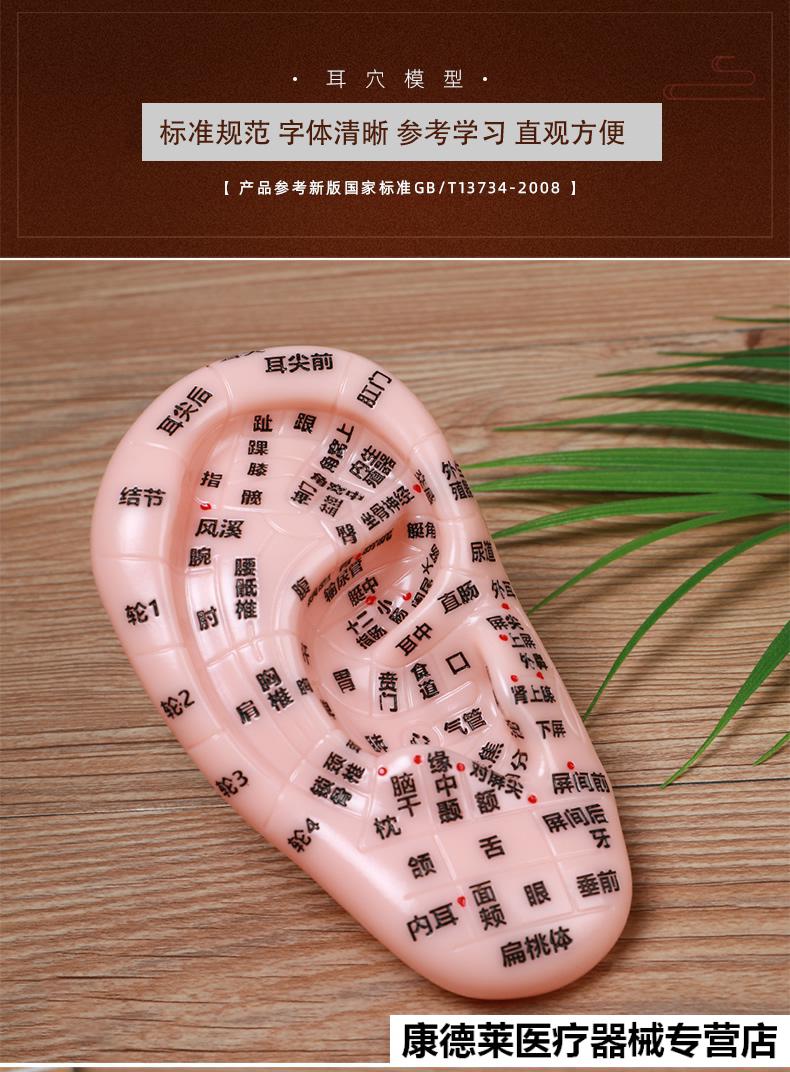 王不留行籽耳穴贴防过敏压丸贴近视耳朵穴位模型学习中医探穴笔 耳穴