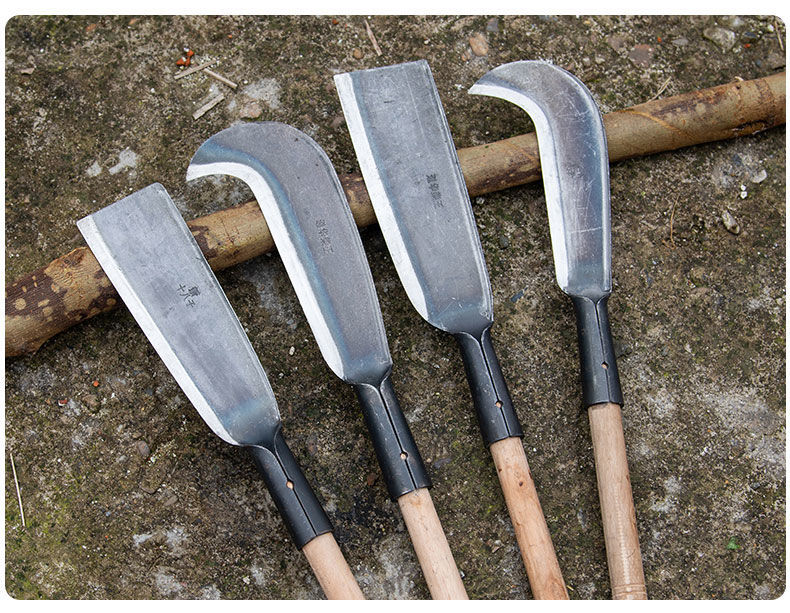 户外砍柴刀锰钢柴刀树农业工具割草刀农用竹刀劈柴柴神器弯刀-锐衡 1.