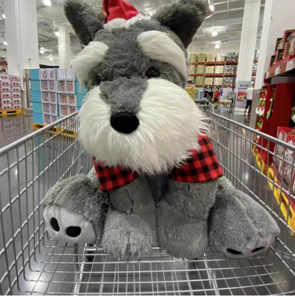 大型毛绒玩具超大毛绒狗娃娃大号抱枕巨型公仔玩偶山姆雪纳瑞现货