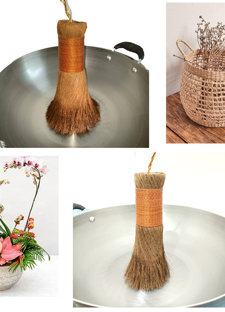天然椰棕榈刷锅神器不伤锅炊帚清洁洗碗刷大号洗锅刷锅刷子 棕榈刷 1