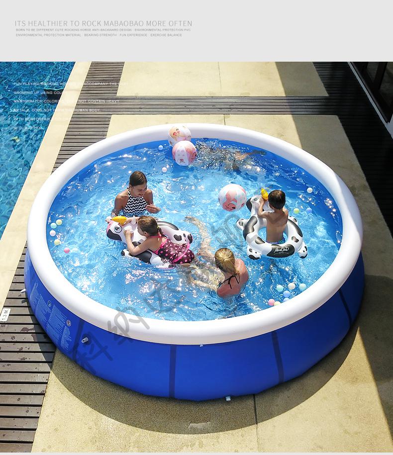 成人气垫游泳池超大号婴儿童游泳池家用大人小孩宝宝成人加厚户外充气