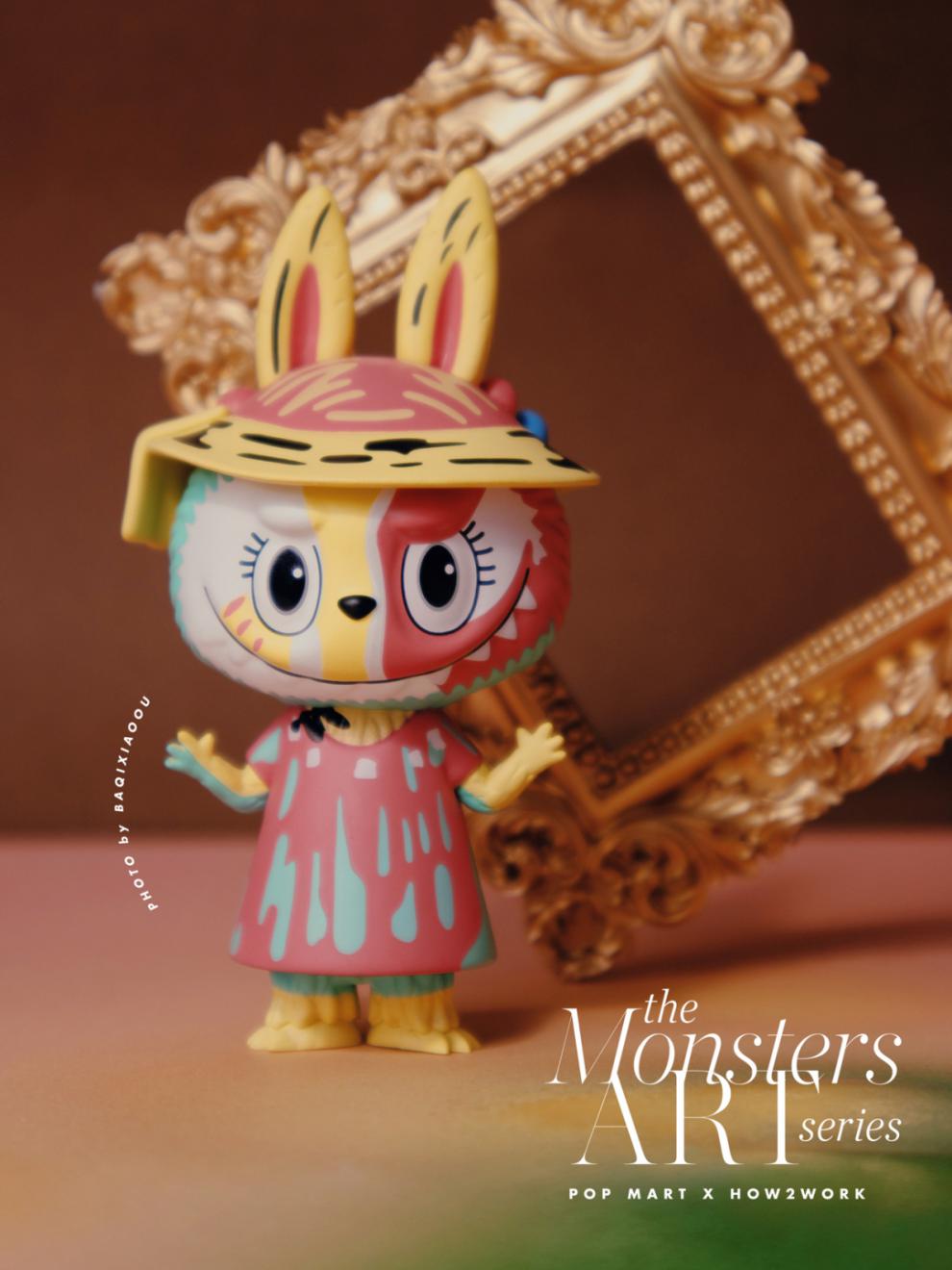 泡泡··玛特labubu精灵艺术美术馆系列盲盒名画梵确认款新年礼物新年