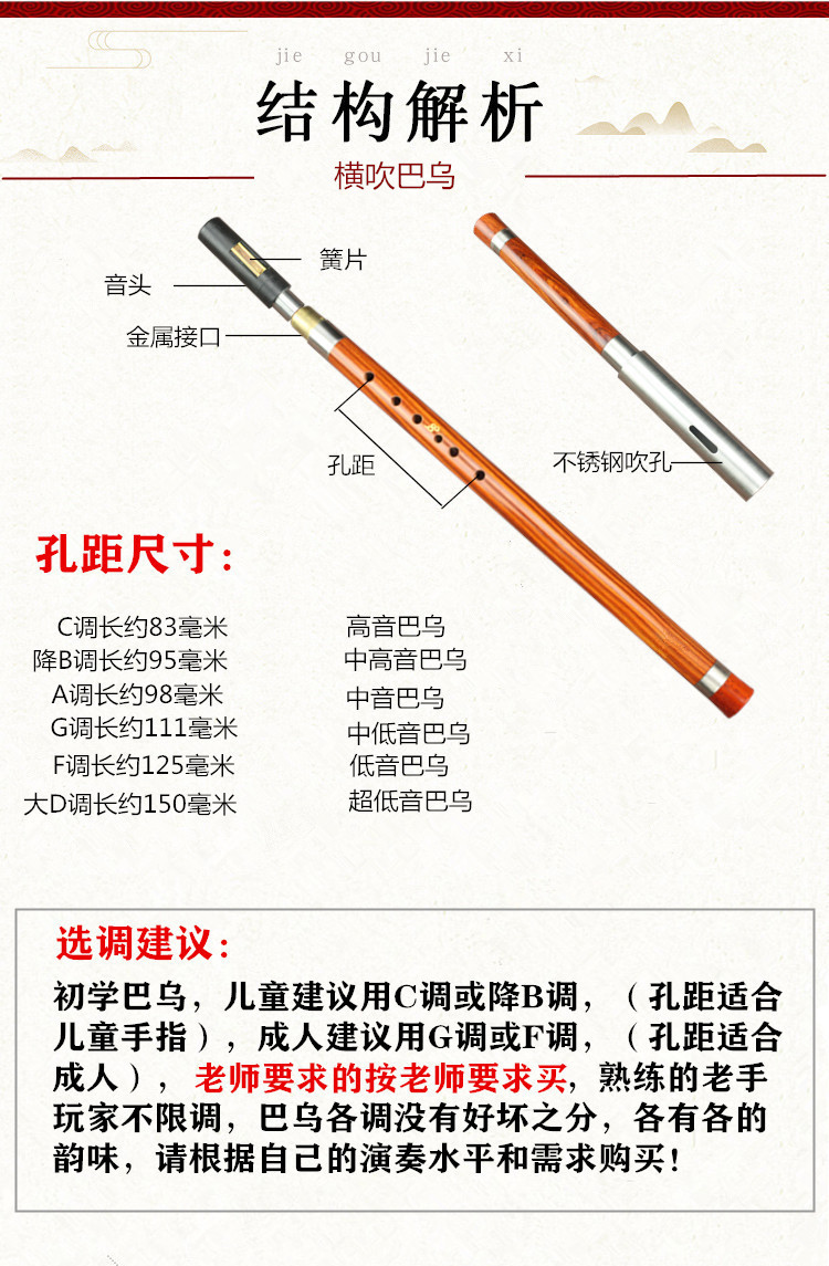 巴乌拆解图图片