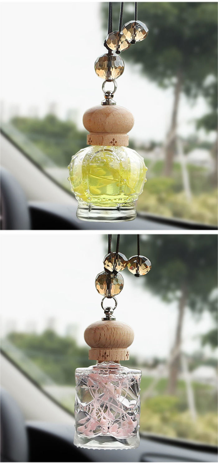 车载香水瓶空瓶网红车载汽车香水瓶挂件空瓶吊坠女香薰车内车用女士