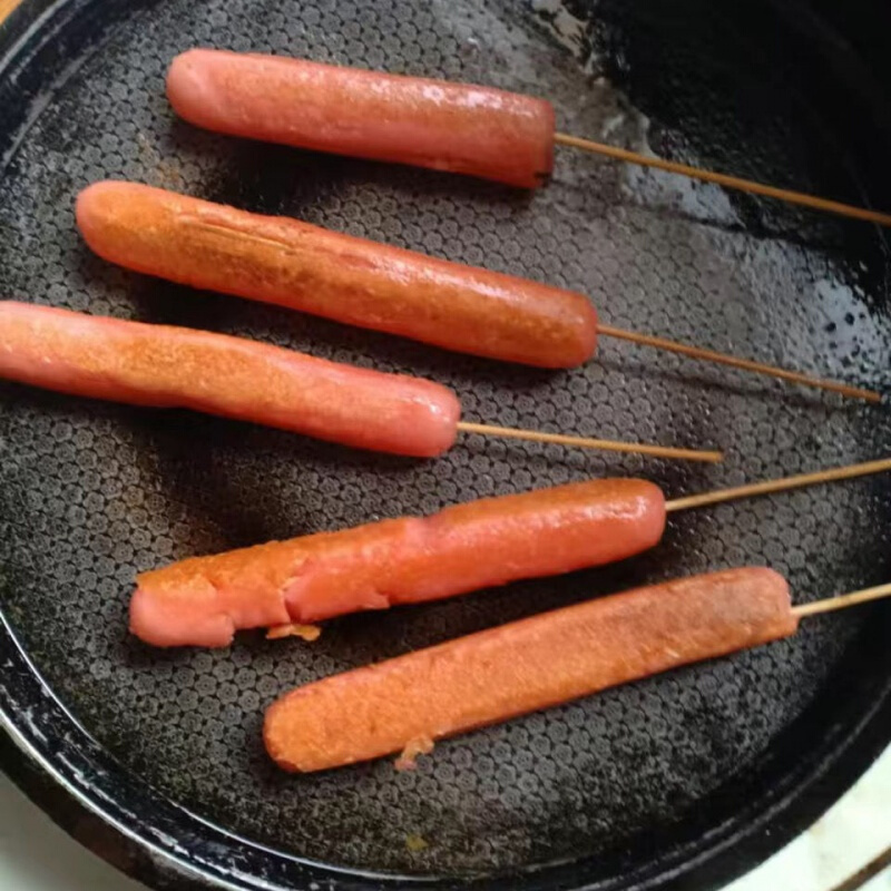 油炸煎烤炒香腸鐵板烤腸街頭大燒烤腸配菜美食街火腿腸澱粉腸批發 25