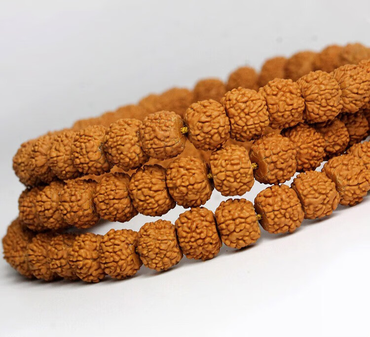 青鹊凰 天然小金刚菩提子手串108颗佛珠项链男 毛衣链龙麒纹麒麟手链