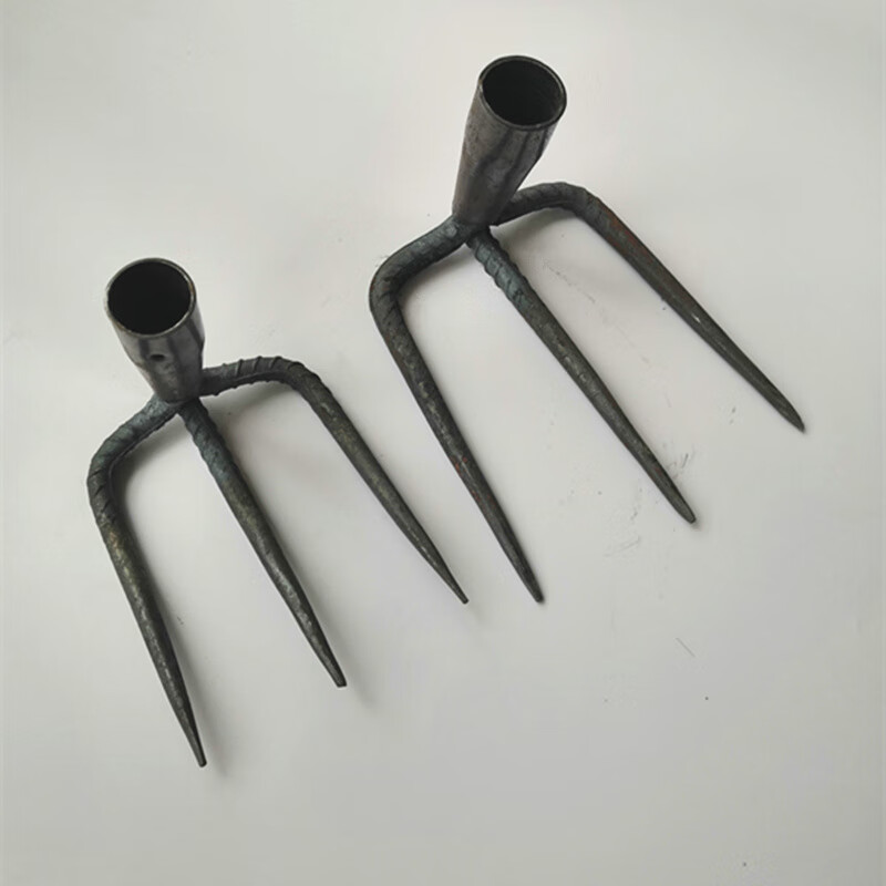 三齿耙松土耙钉耙三齿子二齿刨土豆农用耙子园林耙园艺耙翻地铁耙
