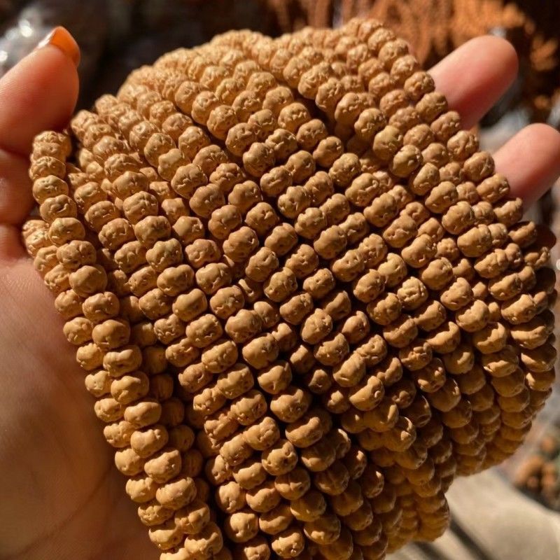 五爪金龙佛手小金刚108颗三日红玄武纹佛珠念珠网红同款藏式佛手6mm