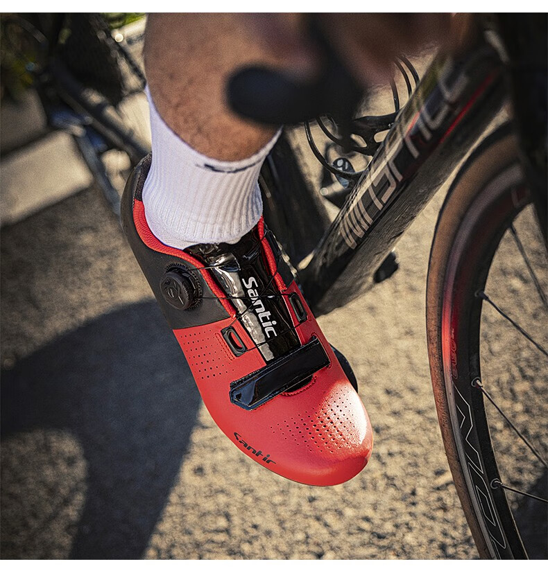 santic森地客公路锁鞋男女骑行鞋自行车骑行装备单车鞋公路车锁鞋歼1