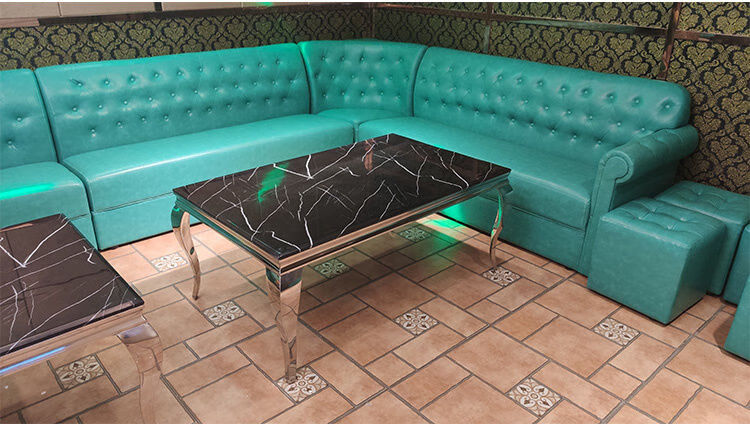 大理石ktv酒吧茶几钢化玻璃面不锈钢会所包厢间清吧公寓夜场桌子